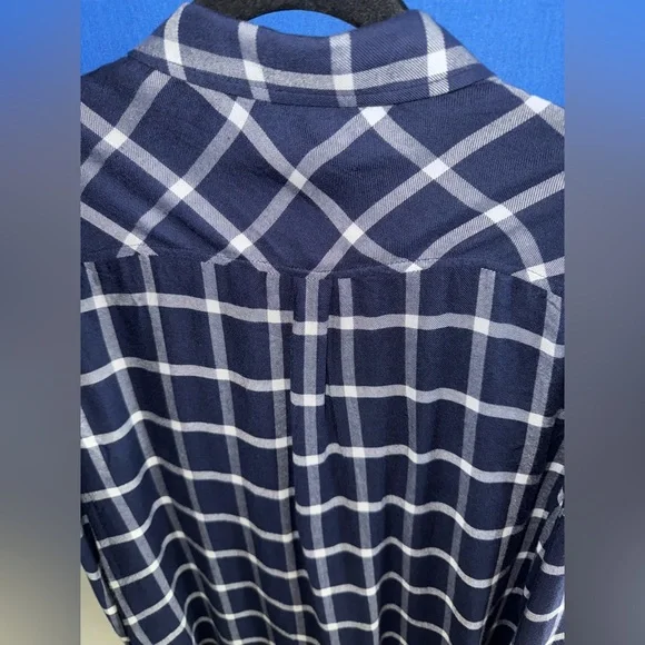 PAIGE Women’s Margeta Plaid Button Down Flannel Size Large - Picture 13 of 15